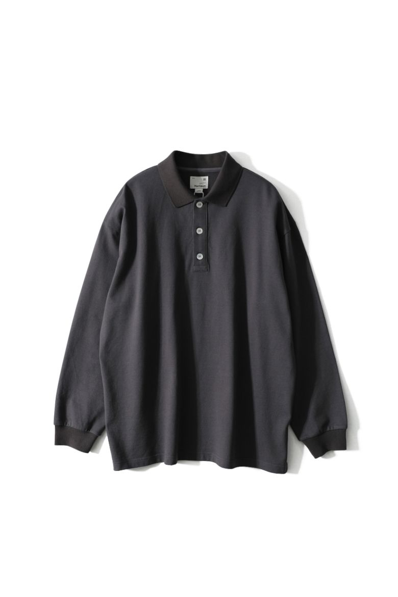 Sumerset Long Pique Pullover Shirt Charcoal
