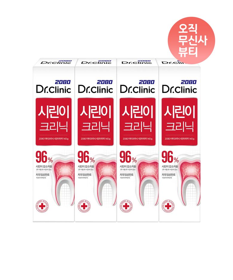 닥터크리닉 시린이 치약 140g / 4pack
