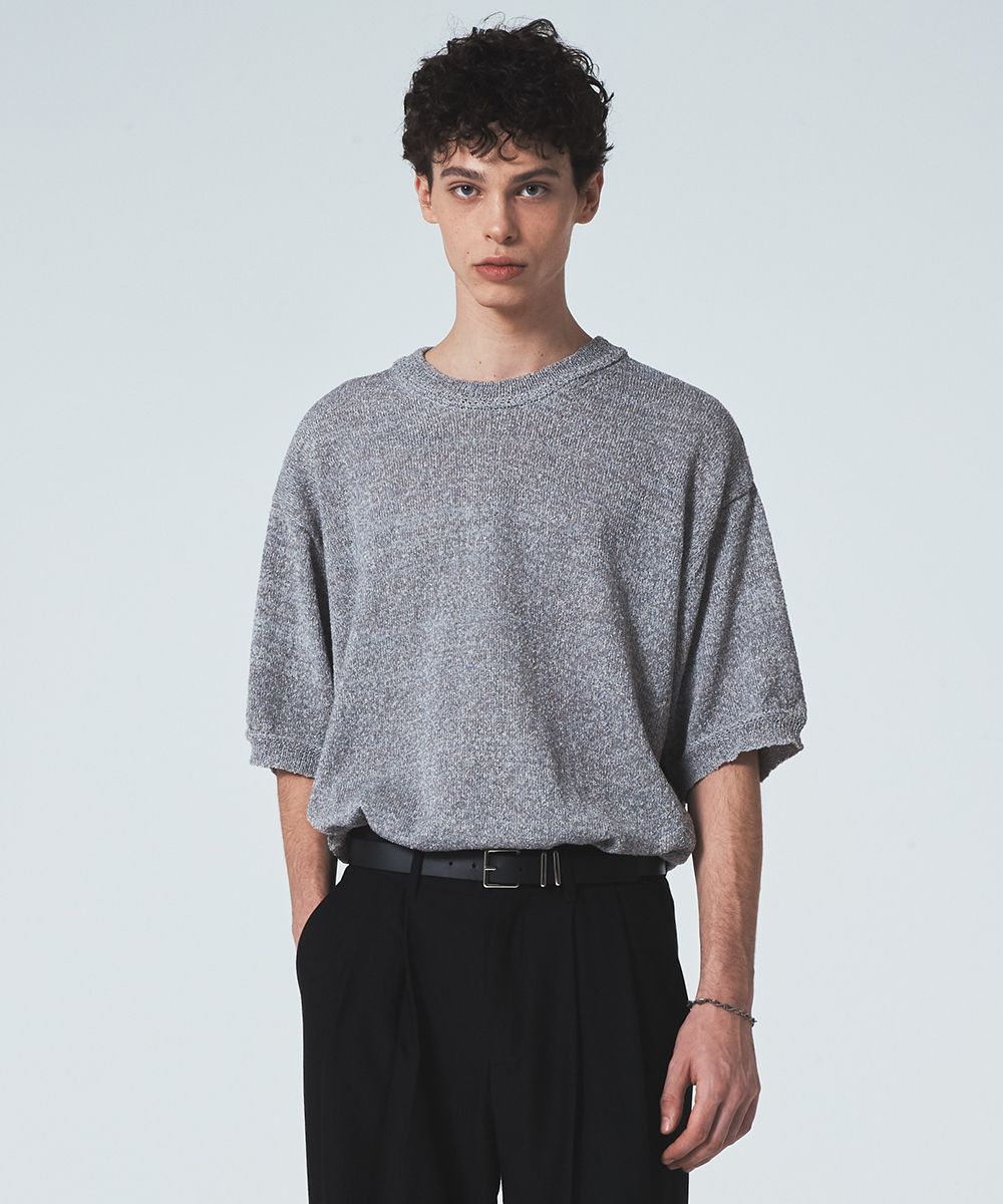 MUSINSA | MAISON MINED SLOP BOUCLE HALF KINT GREY