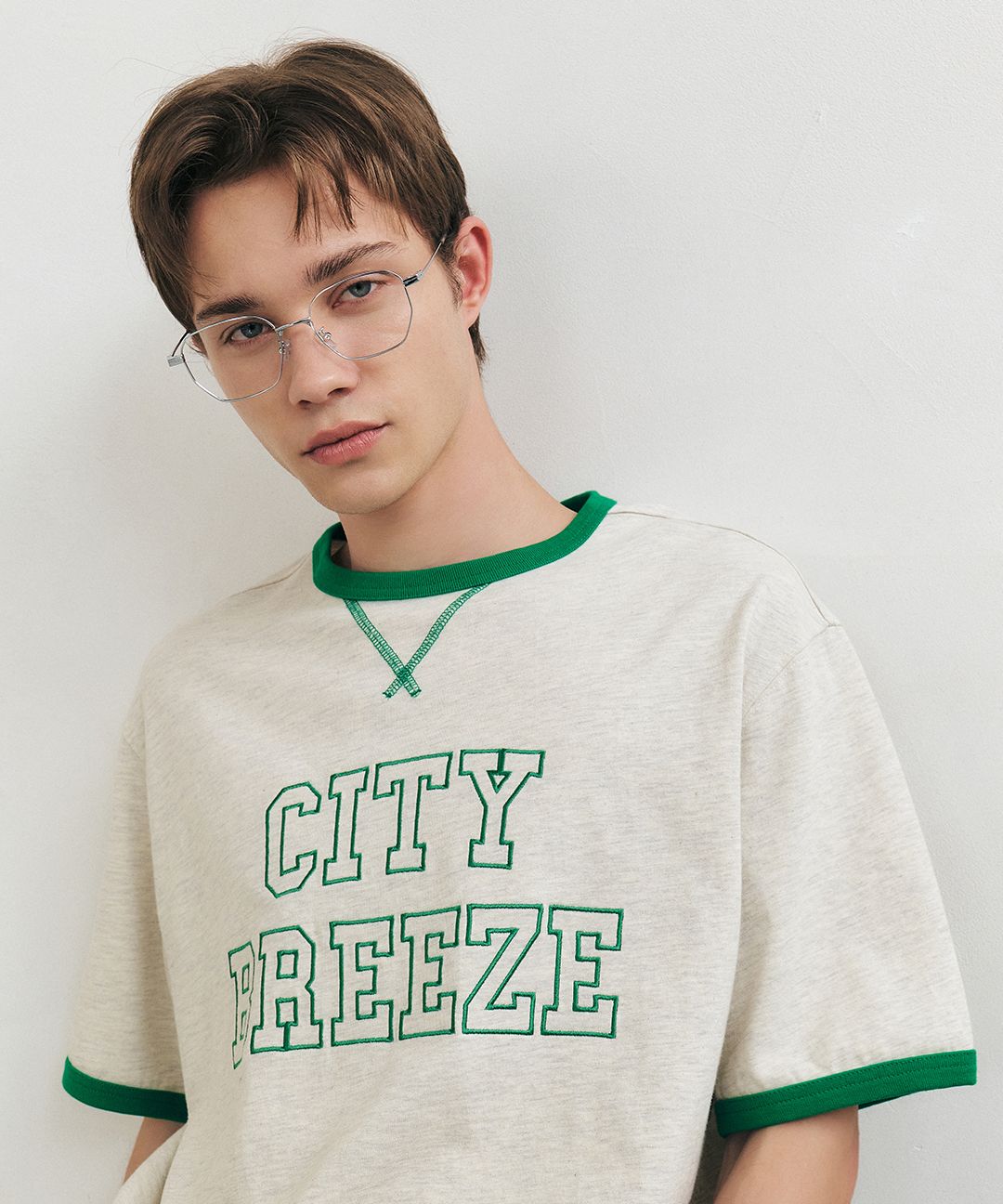 ◆citybreeze◆ Color blocking line layered short sleeve t-sh MUSINSA | CITYBREEZE UNISEX Line Color Block Short Sleeve T