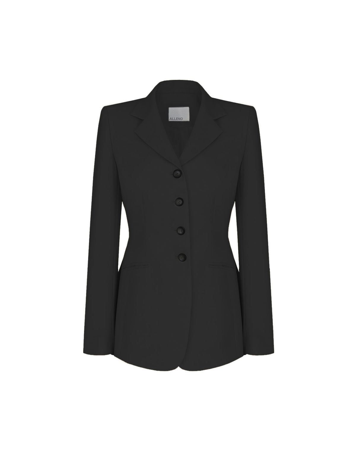 알렌오(ALLEN.O) signature 4-button Jacket (Black)