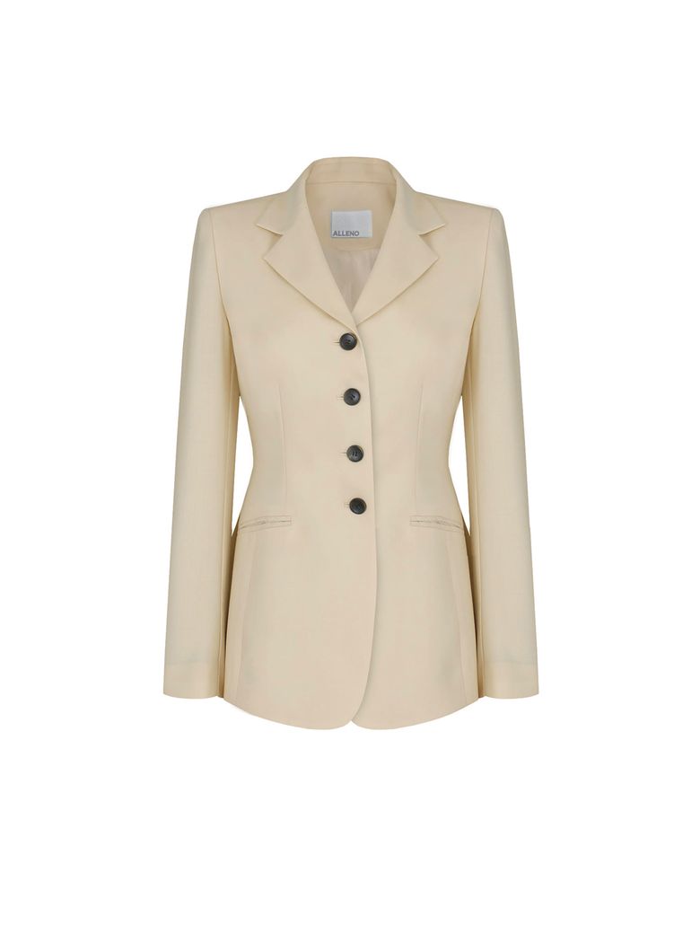 signature 4-button Jacket (vanilla Beige)