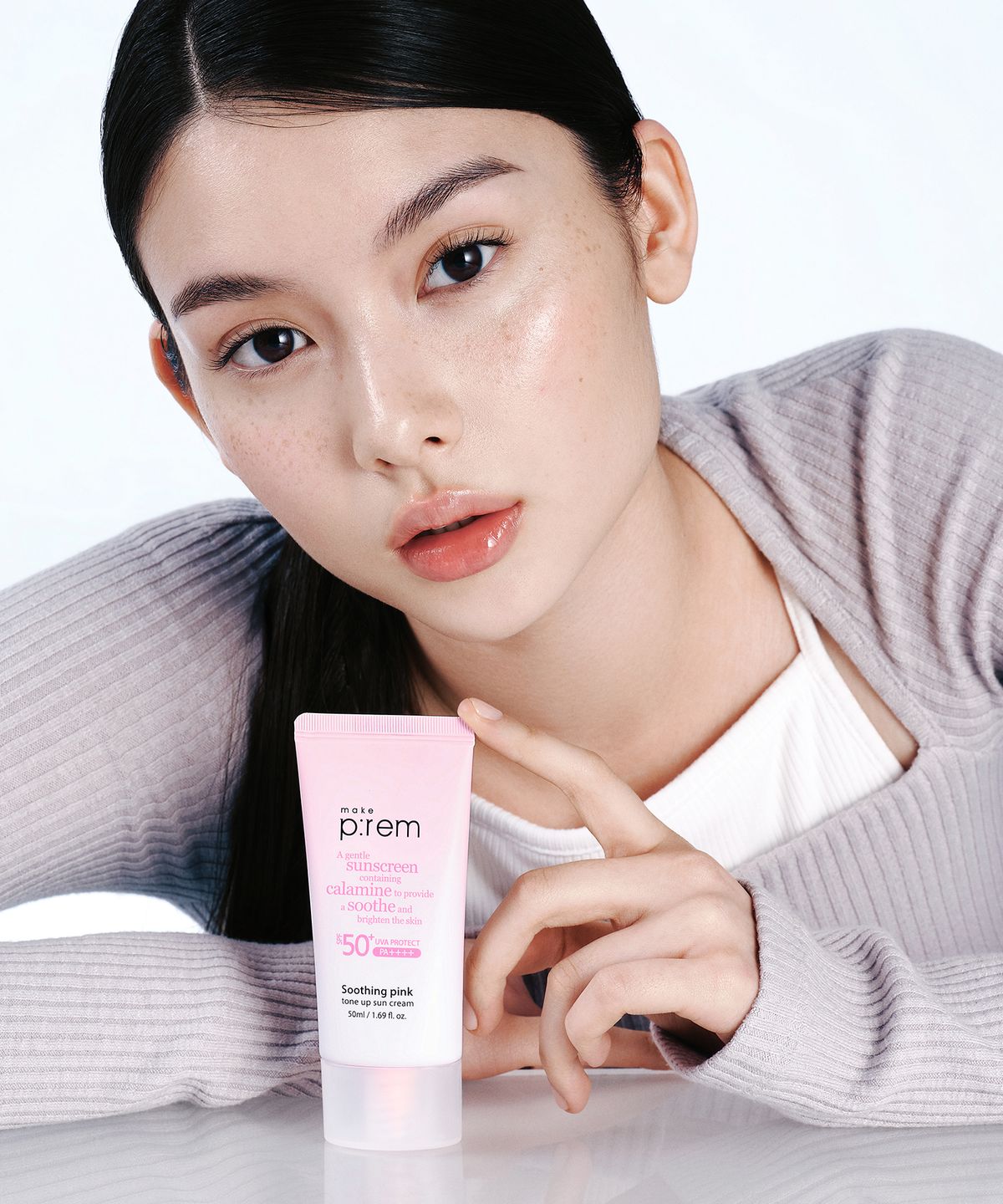 메이크프렘(MAKEPREM) 수딩 핑크 톤업 선크림 50ml