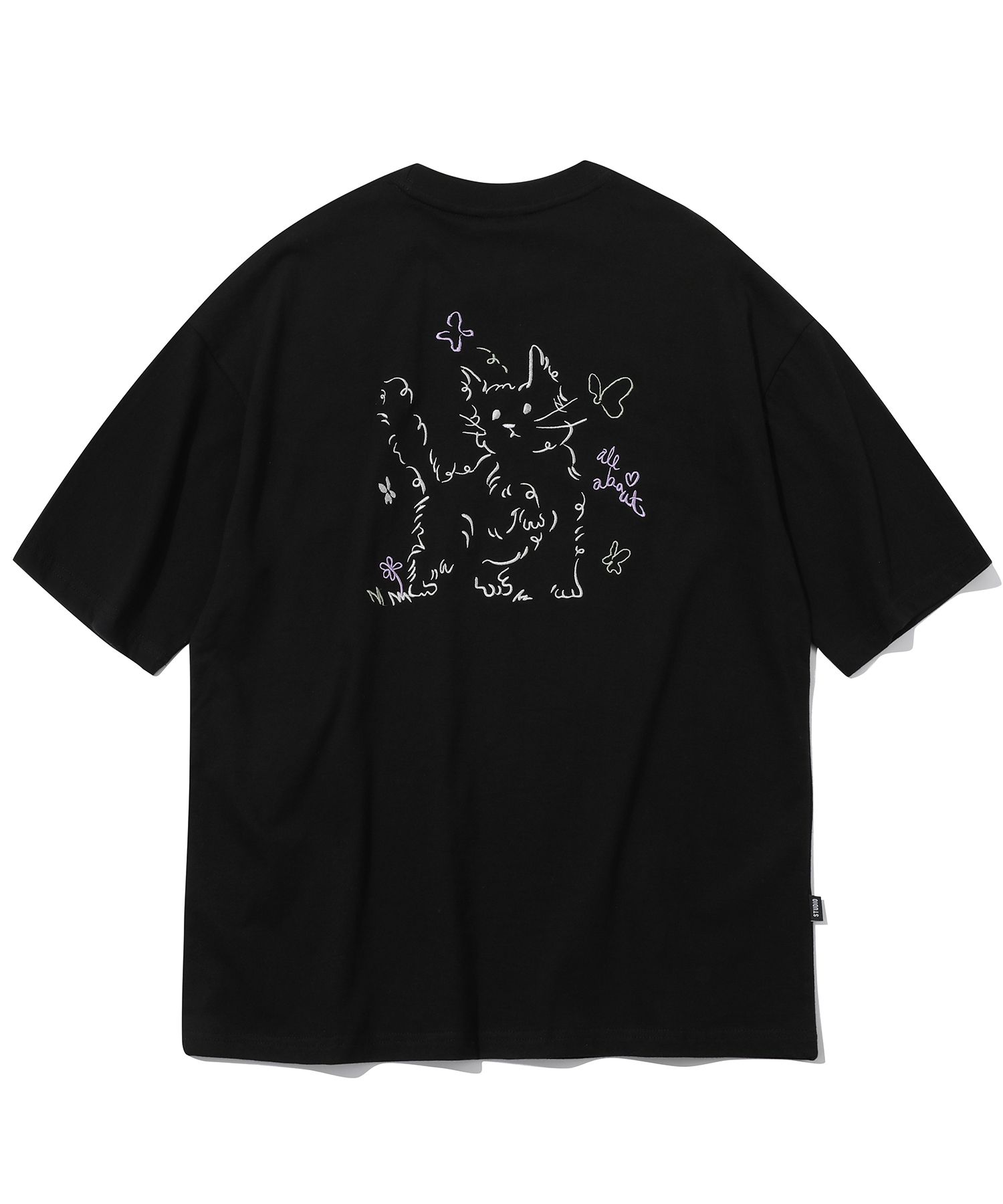 【CPGN STUDIO】24SS★ Always Cat Embroidery Short Sleeve Tee MUSINSA | CPGN STUDIO About Love Cat Embroidery Short Sleeve