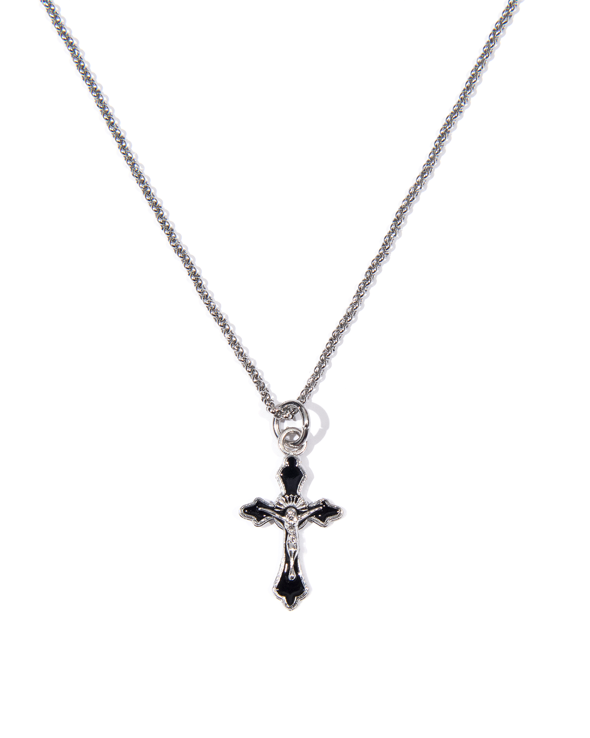 조거쉬(JOEGUSH) Mini Rosario Necklace (Black)