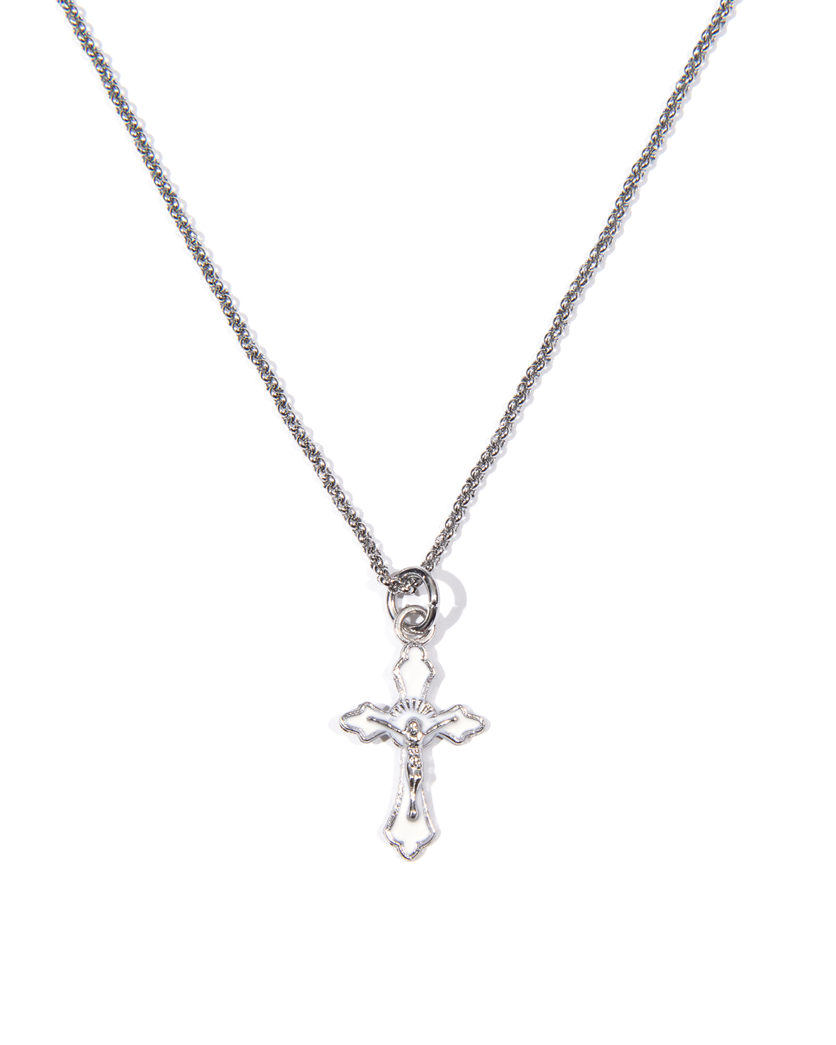 조거쉬(JOEGUSH) Mini Rosario Necklace (White)