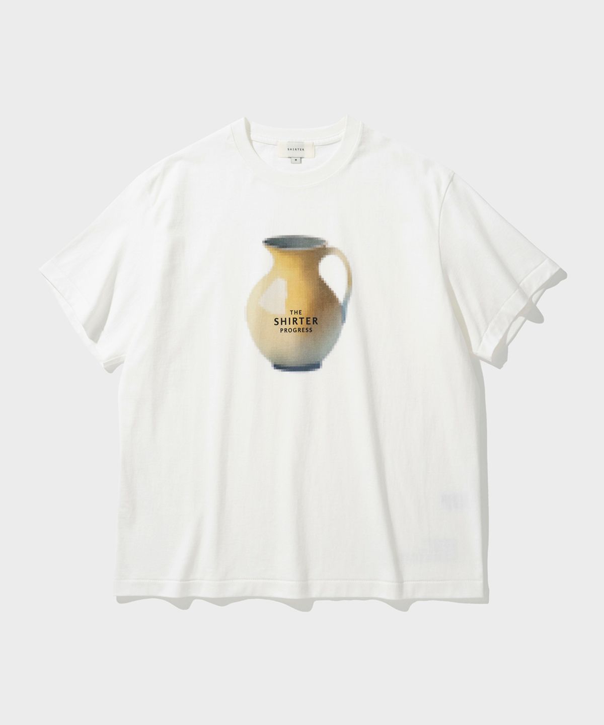 셔터(SHIRTER) PIXEL CERAMIC T-SHIRT (WHITE A)