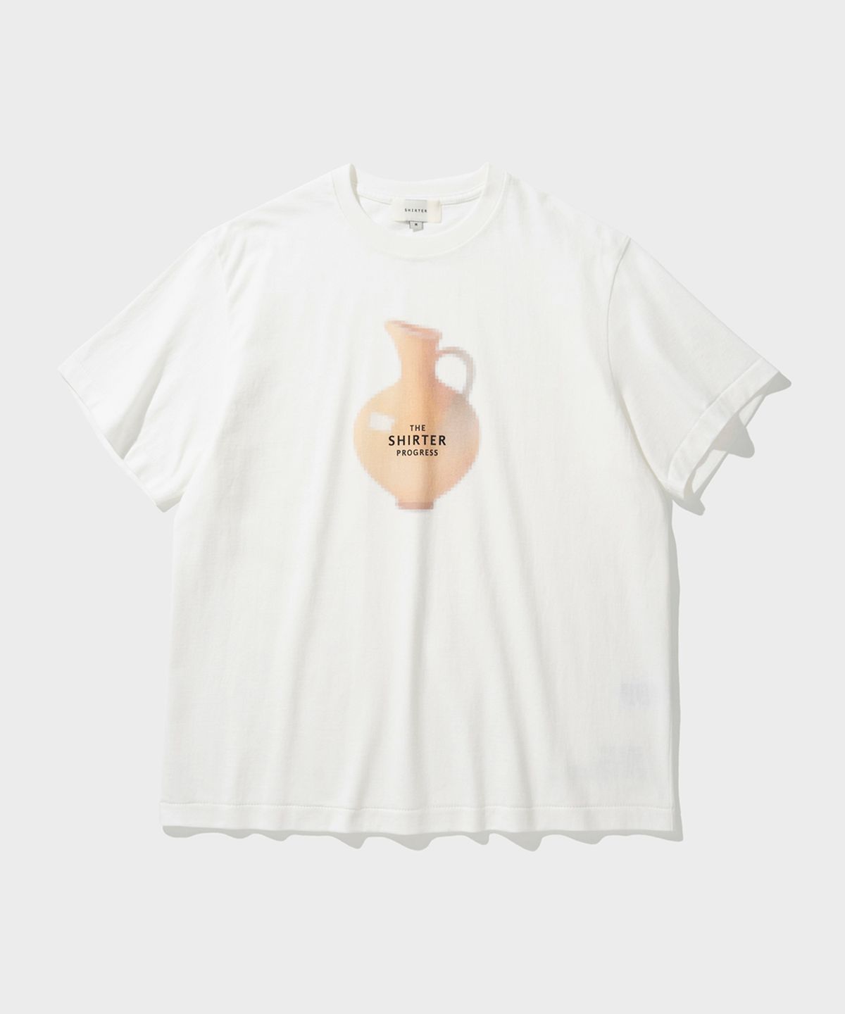 셔터(SHIRTER) PIXEL CERAMIC T-SHIRT (WHITE B)