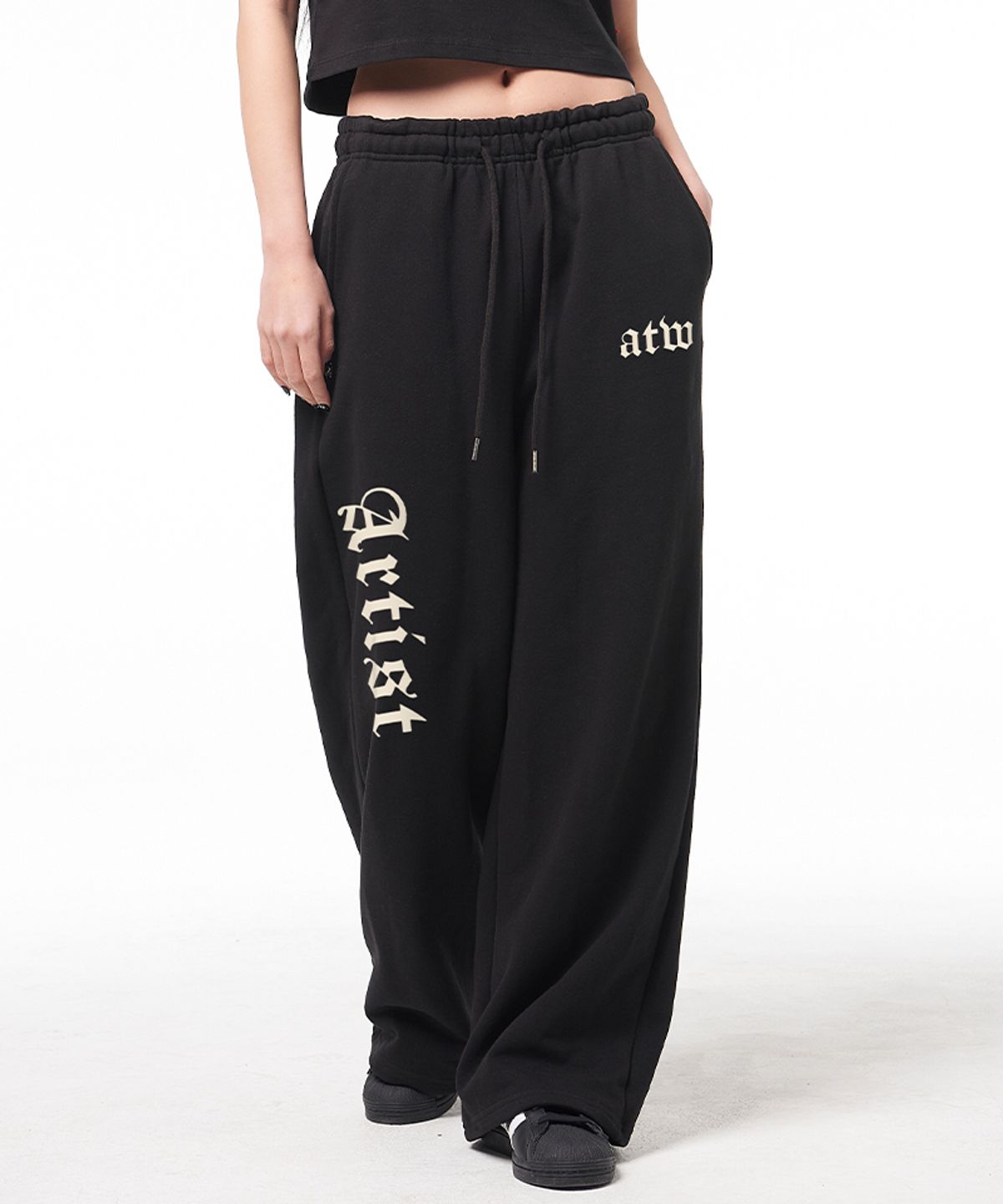 아티스트웨어(ARTISTWEAR) [ATW] 이넥서블 와이드 밴딩팬츠 - 2COLOR