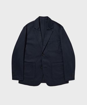 [DESK] NATURAL CHINO JACKET [WASHED NAVY]