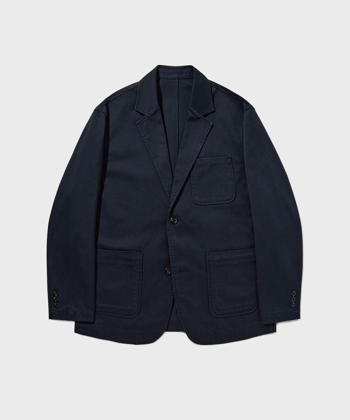 유니온블루(UNION BLUE) [DESK] NATURAL CHINO JACKET [WASHED NAVY]