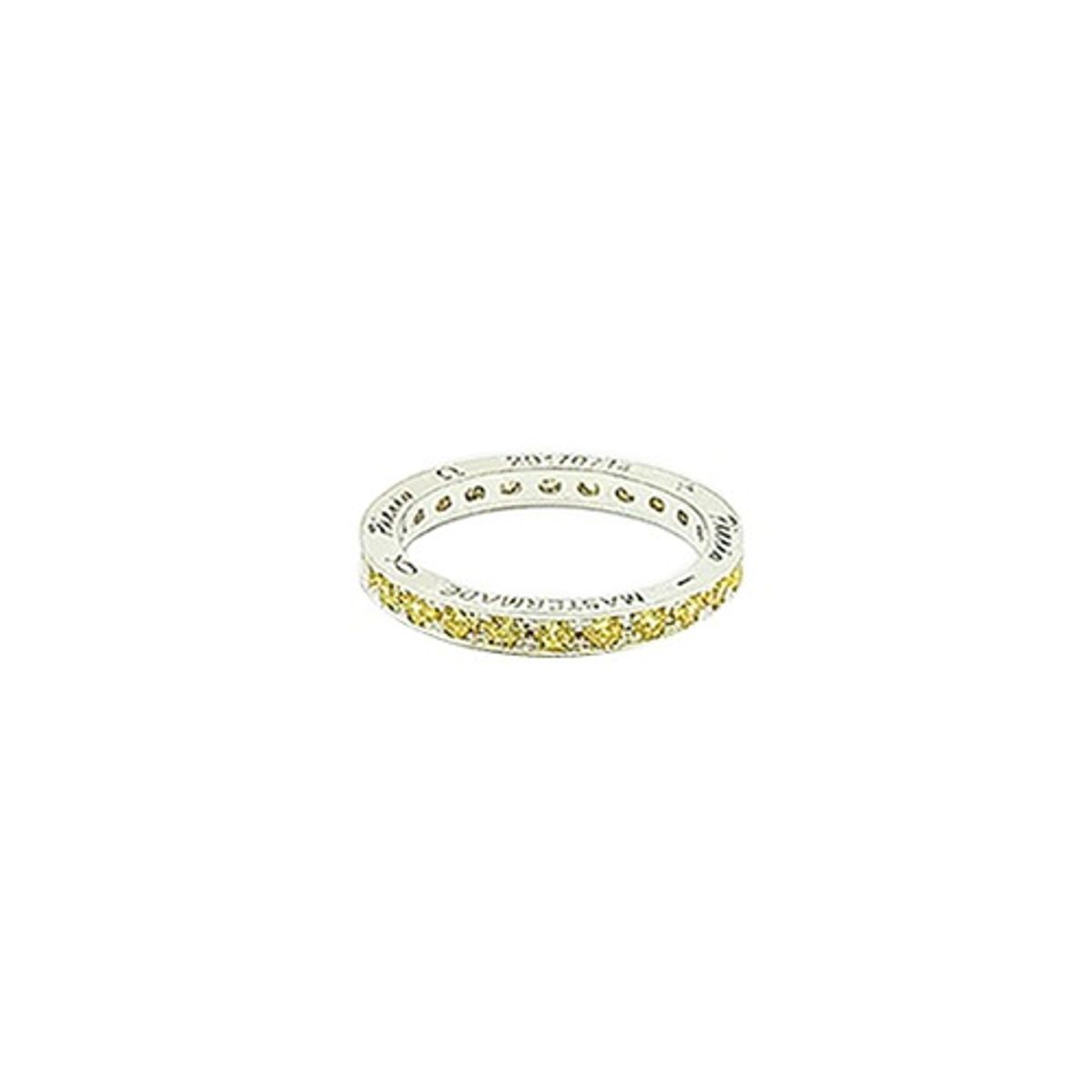 프리카 주얼리(FRICA JEWELRY) 인그레이빙 스톤 링 (옐로우)