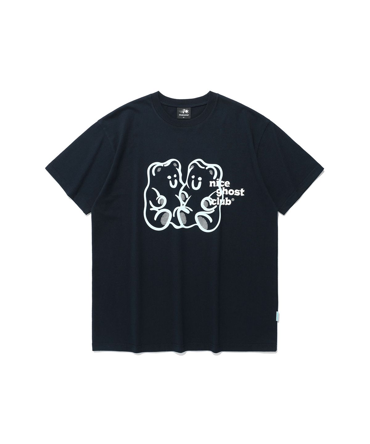 나이스고스트클럽(NICEGHOSTCLUB) GUMMY BEAR&LOGO TEE_NAVY(NG2EMUT501A)