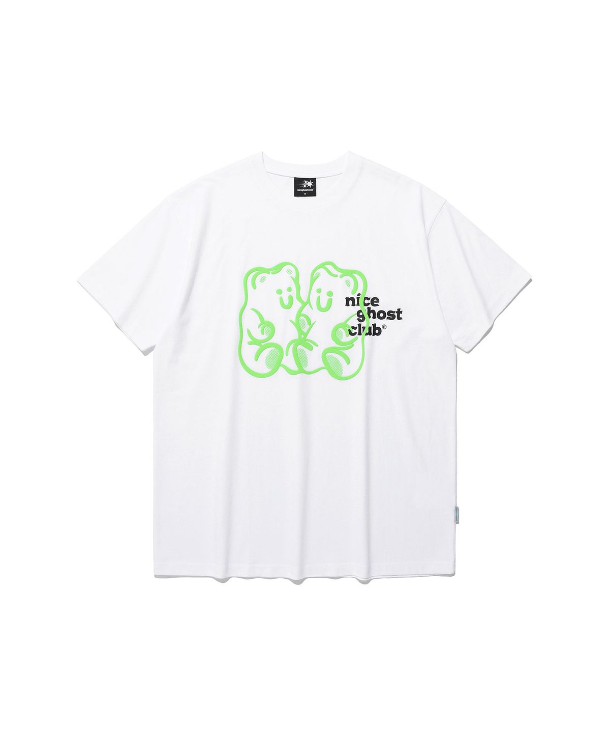나이스고스트클럽(NICEGHOSTCLUB) GUMMY BEAR&LOGO TEE_WHITE(NG2EMUT501A)