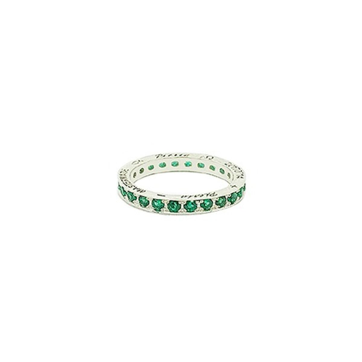 프리카 주얼리(FRICA JEWELRY) 인그레이빙 스톤 링 3 (그린)