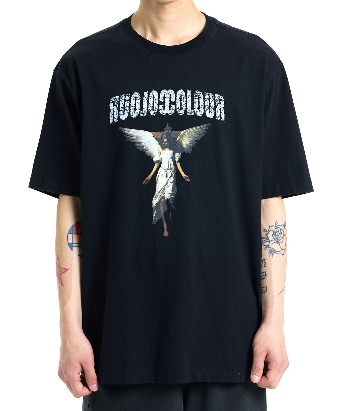 본바트(VONVAT) Angel Graphic Washed Short Sleeve