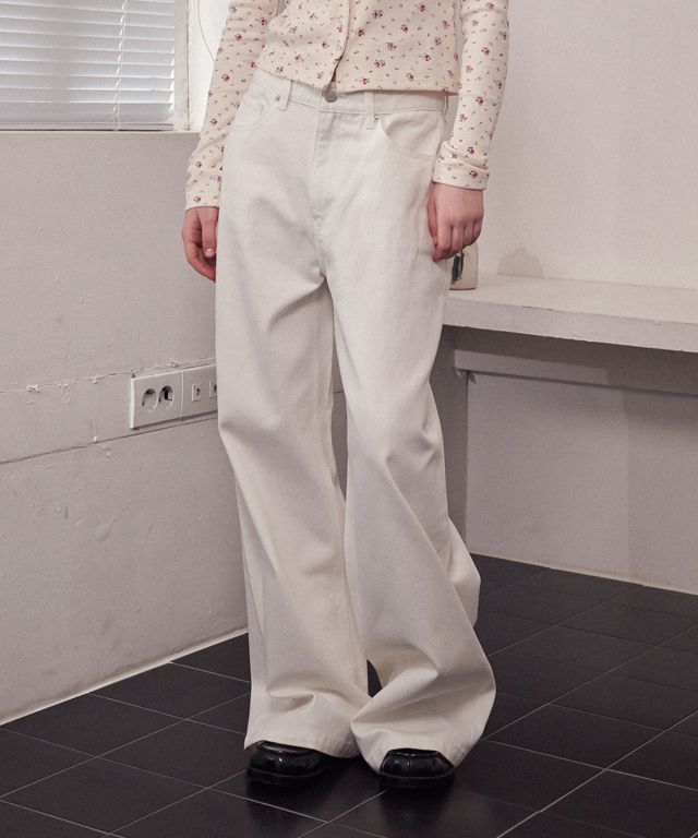 【RONRON】24SS WIDE DENIM PANTS Pants - RONRON 론론