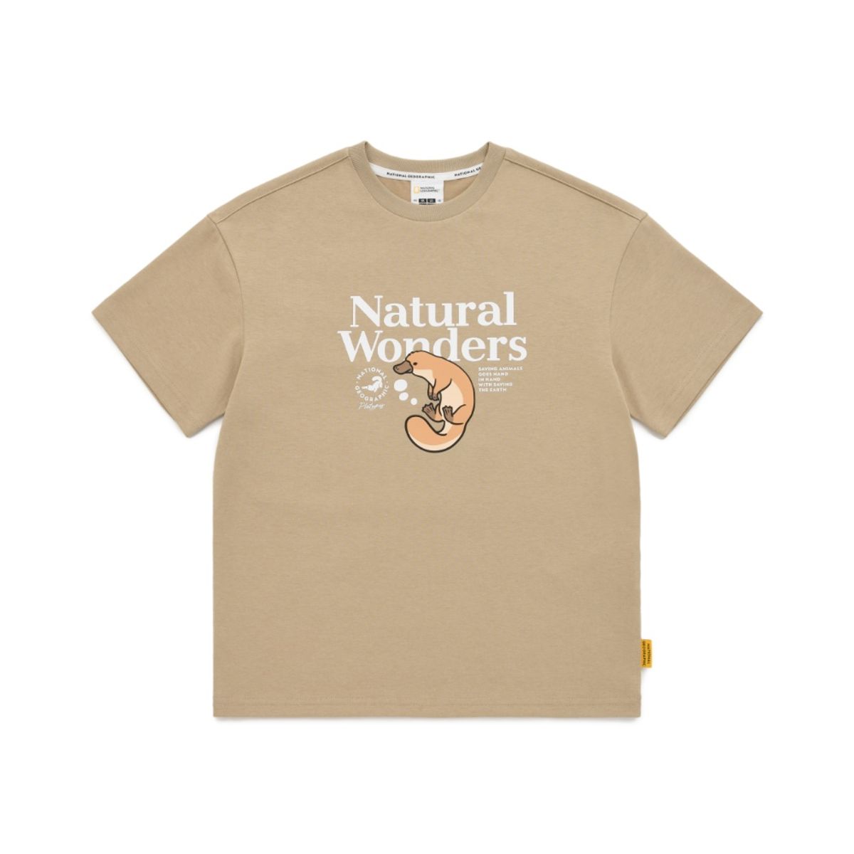 내셔널지오그래픽 키즈(NATIONAL GEOGRAPHIC KIDS) K242UTS720 미니미 반팔티-2 SANDBEIGE
