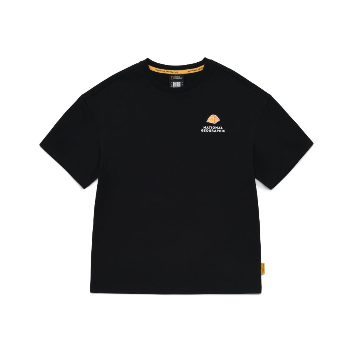 내셔널지오그래픽 키즈(NATIONAL GEOGRAPHIC KIDS) K242UTS920 캠핑 그래픽 반팔-2 CARBONBLACK