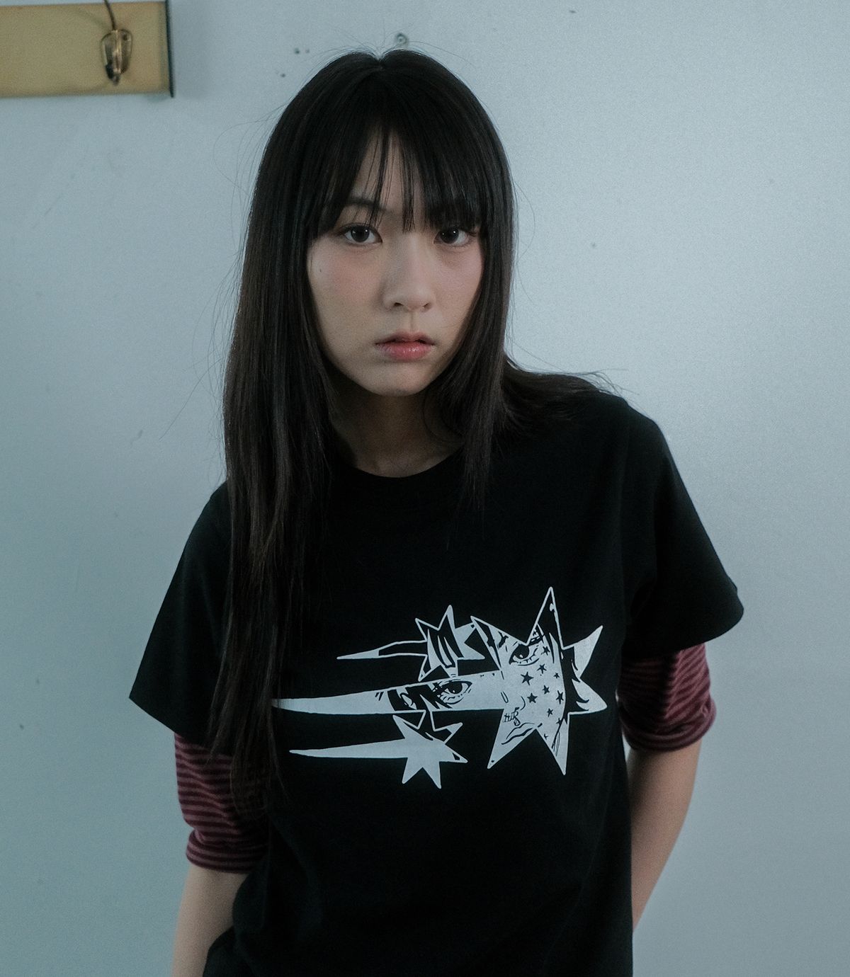 나이스고스트클럽(NICEGHOSTCLUB) ANIME STAR TEE_BLACK(NG2EMFT580A)