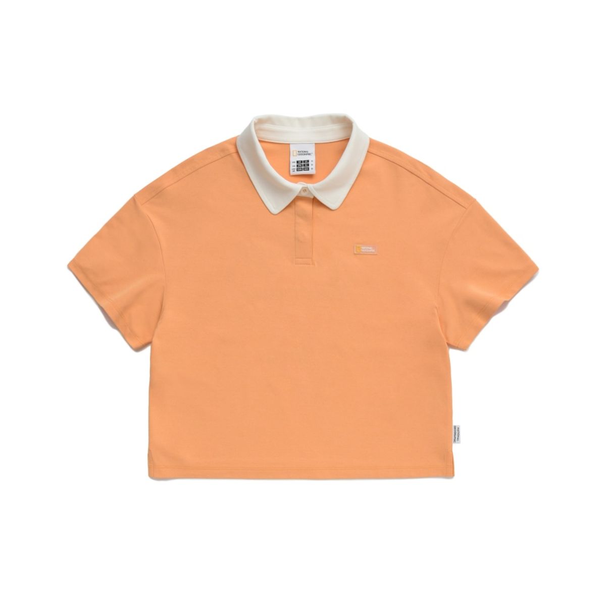 내셔널지오그래픽 키즈(NATIONAL GEOGRAPHIC KIDS) K242GPL920 여아 카라 반팔 APRICOT