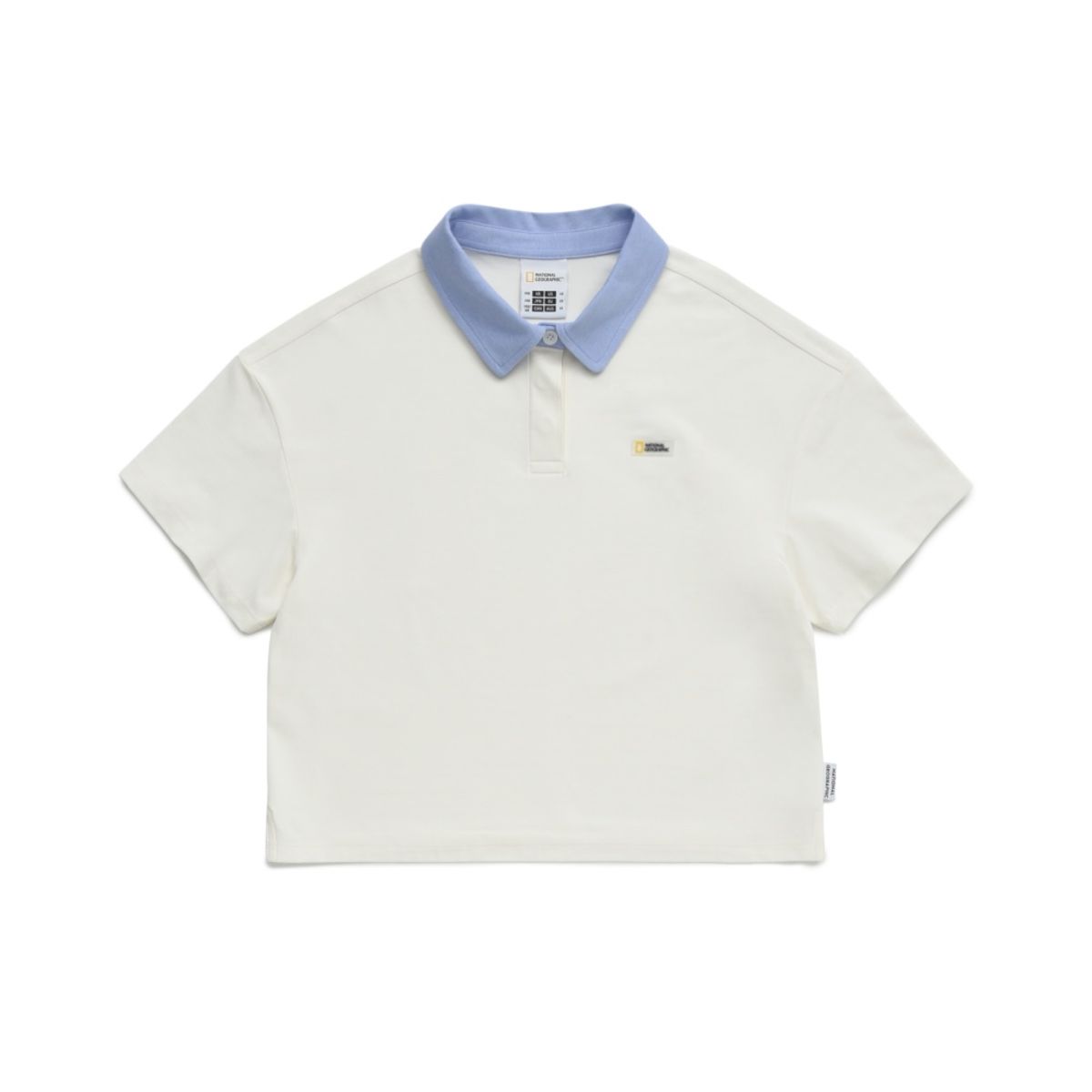 내셔널지오그래픽 키즈(NATIONAL GEOGRAPHIC KIDS) K242GPL920 여아 카라 반팔 IVORY