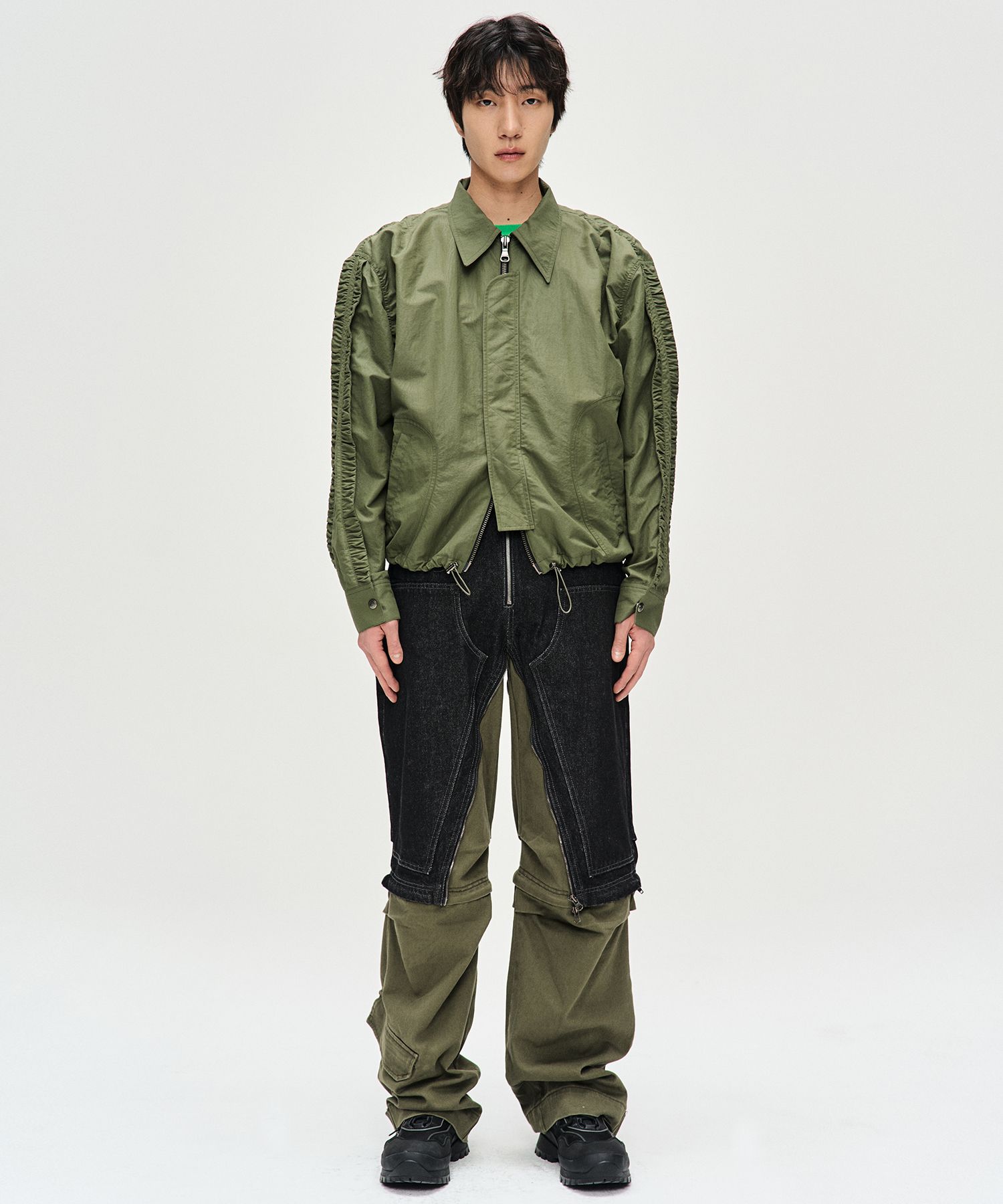 MUSINSA | ANDERSSON BELL Garden Zip-Up Jacket awa592m (KHAKI)