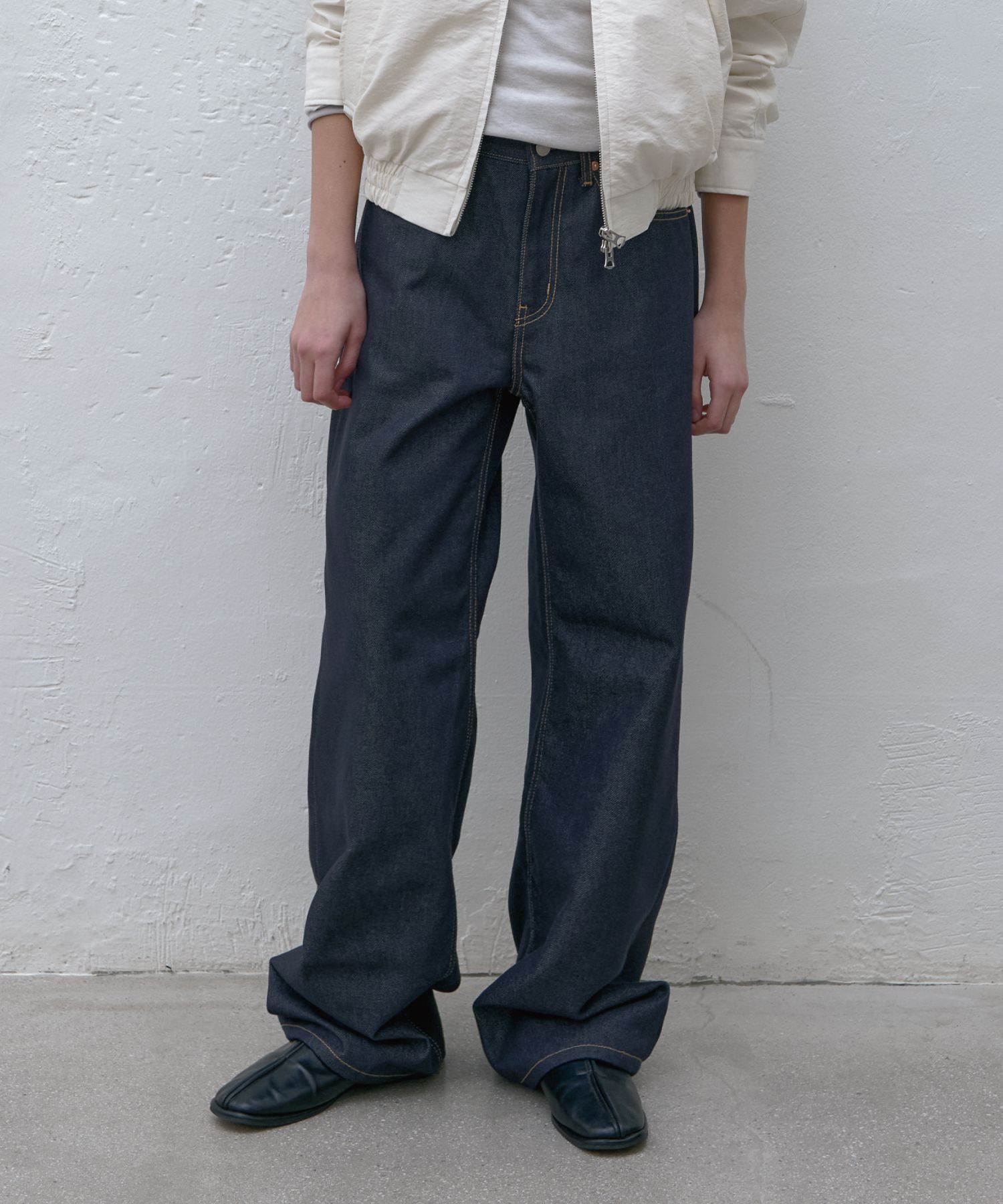 ★ POSZER★ Non-Fade Denim Pants Indigo Blue 241NFDPT043 MUSINSA | POSZER Non-fade denim pants (indigo blue)