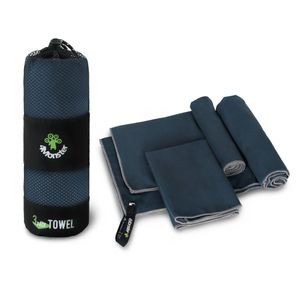 극세사 스포츠타올 3IN1 네이비