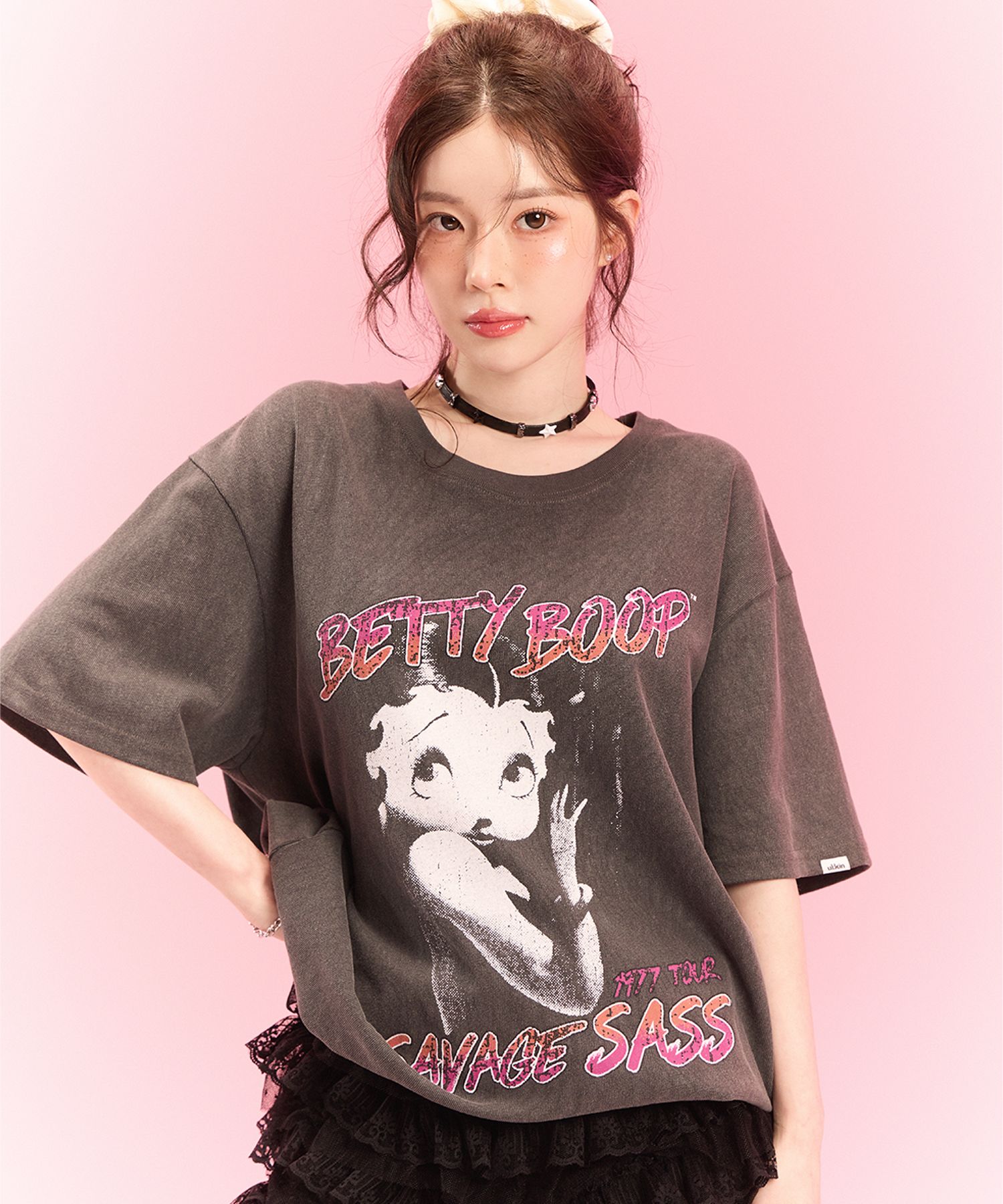 Tシャツ・カットソー ULKIN CANVAS Erkin X Betty Boop Glamour Short Sleeve T-Shirt MUSINSA | ULKIN CANVAS [ULKIN X Betty Boop] Glamour Short