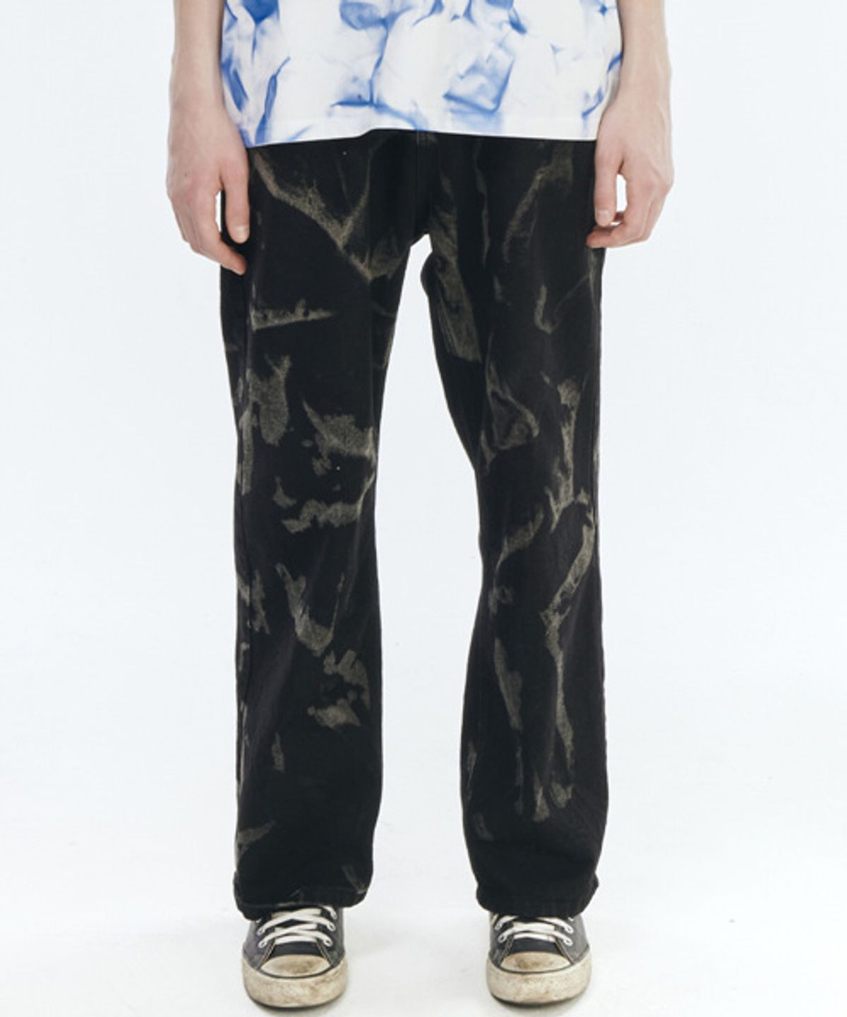 그레이티스트(THE GREATEST) Washed Denim Pants Black