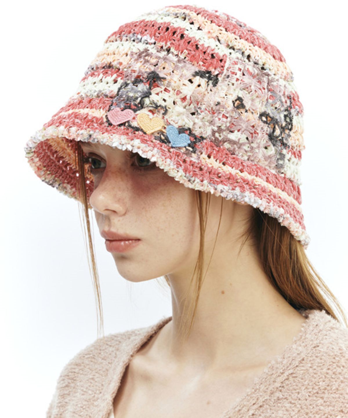 그레이티스트(THE GREATEST) Pink Stripe Bucket