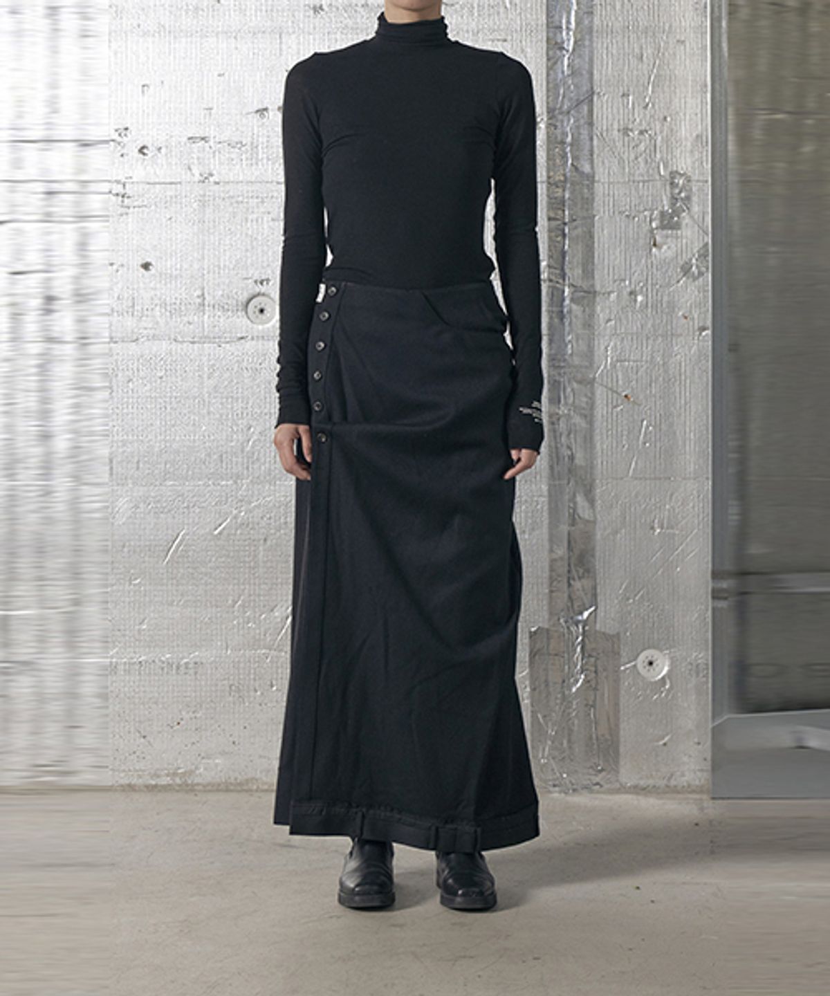 래코드(RECODE) Angel Wool Jersey Top_RQTAX24522BKX