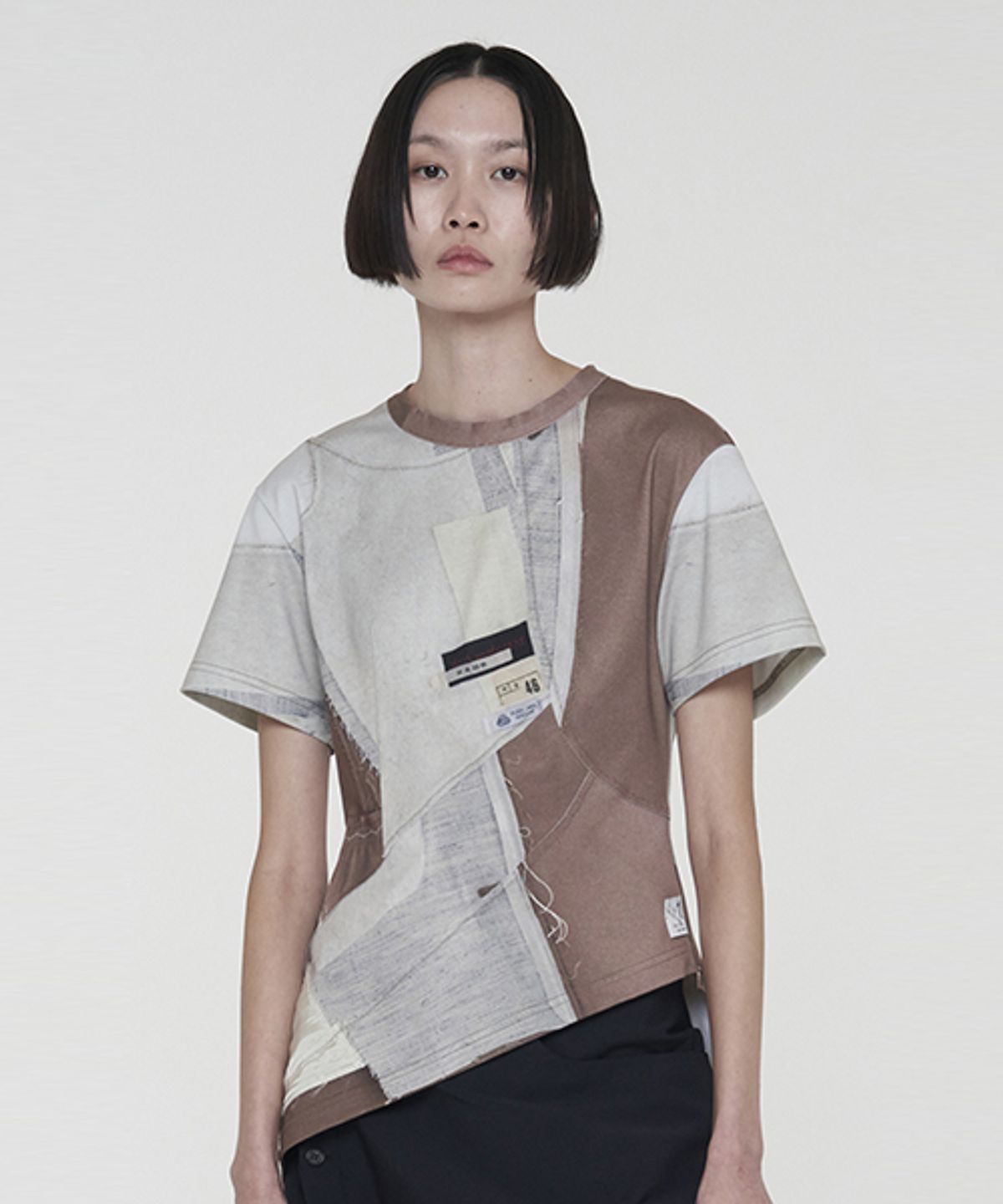 래코드(RECODE) Puzzle Jersey Top_RJTAM24524BEX