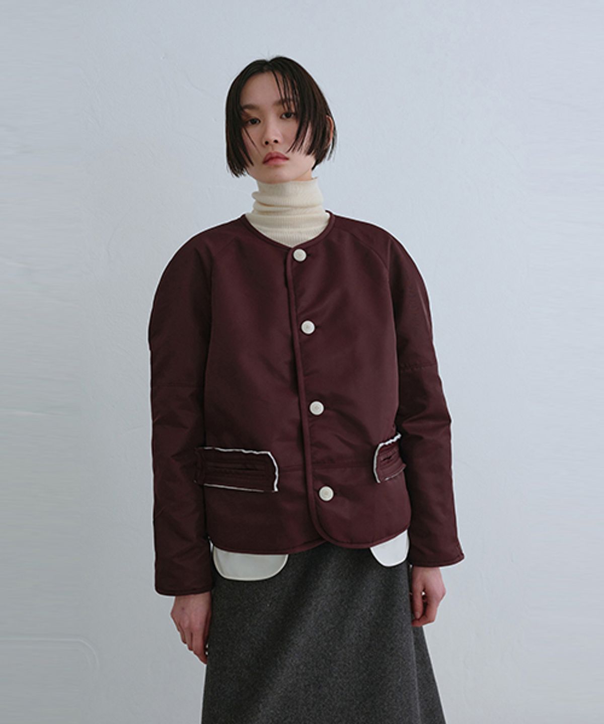 래코드(RECODE) Raw Edge Pocket Detail Jumper_RQUAS24501WIX