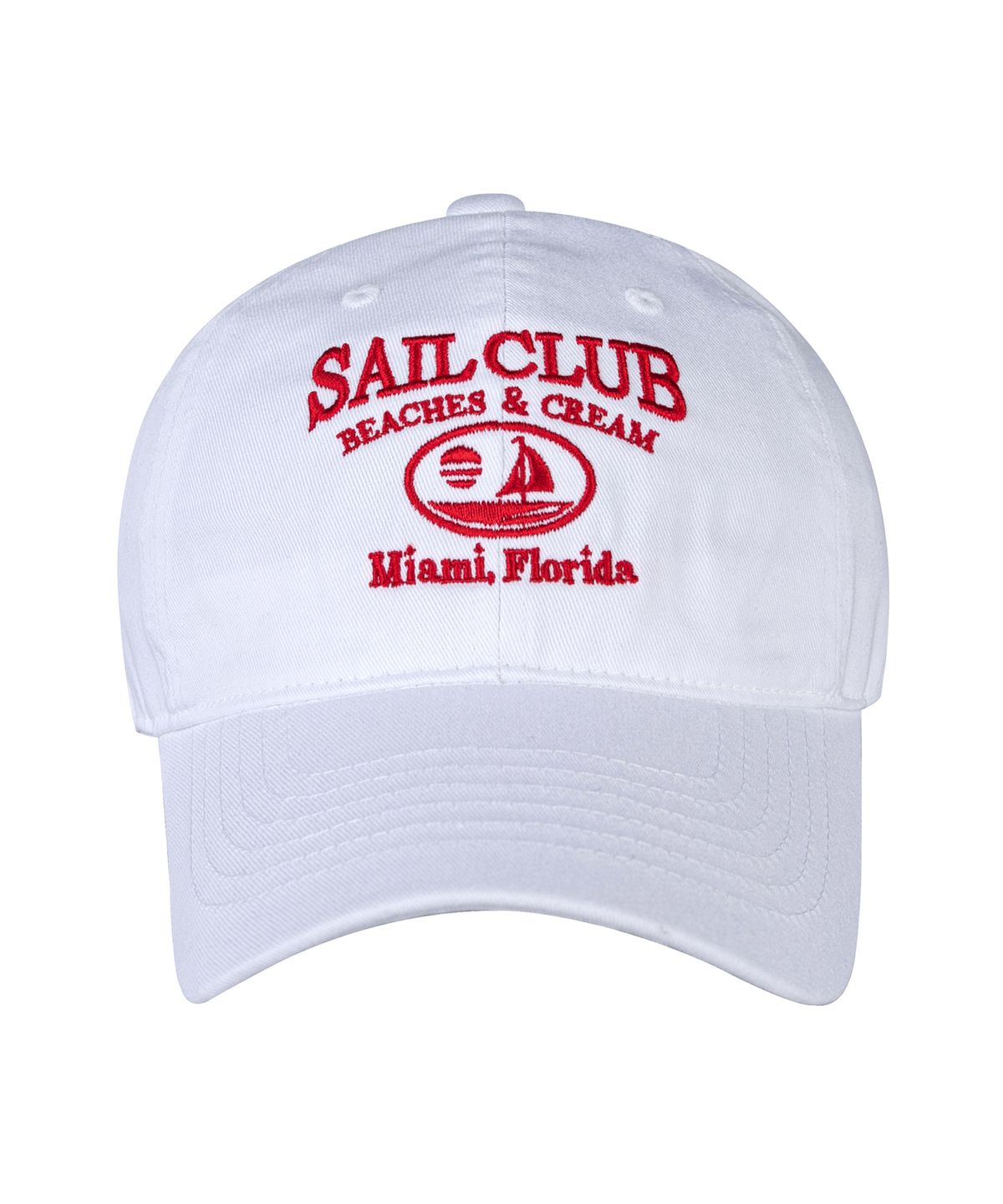 비치스앤크림(BEACHESANDCREAM) SAIL CLUB BALL CAP-WHITE