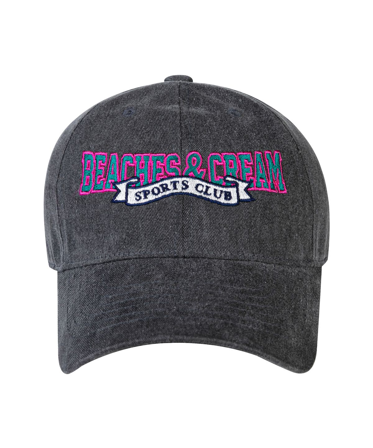 비치스앤크림(BEACHESANDCREAM) SPORTS CLUB PIGMENT BALL CAP-CHARCOAL