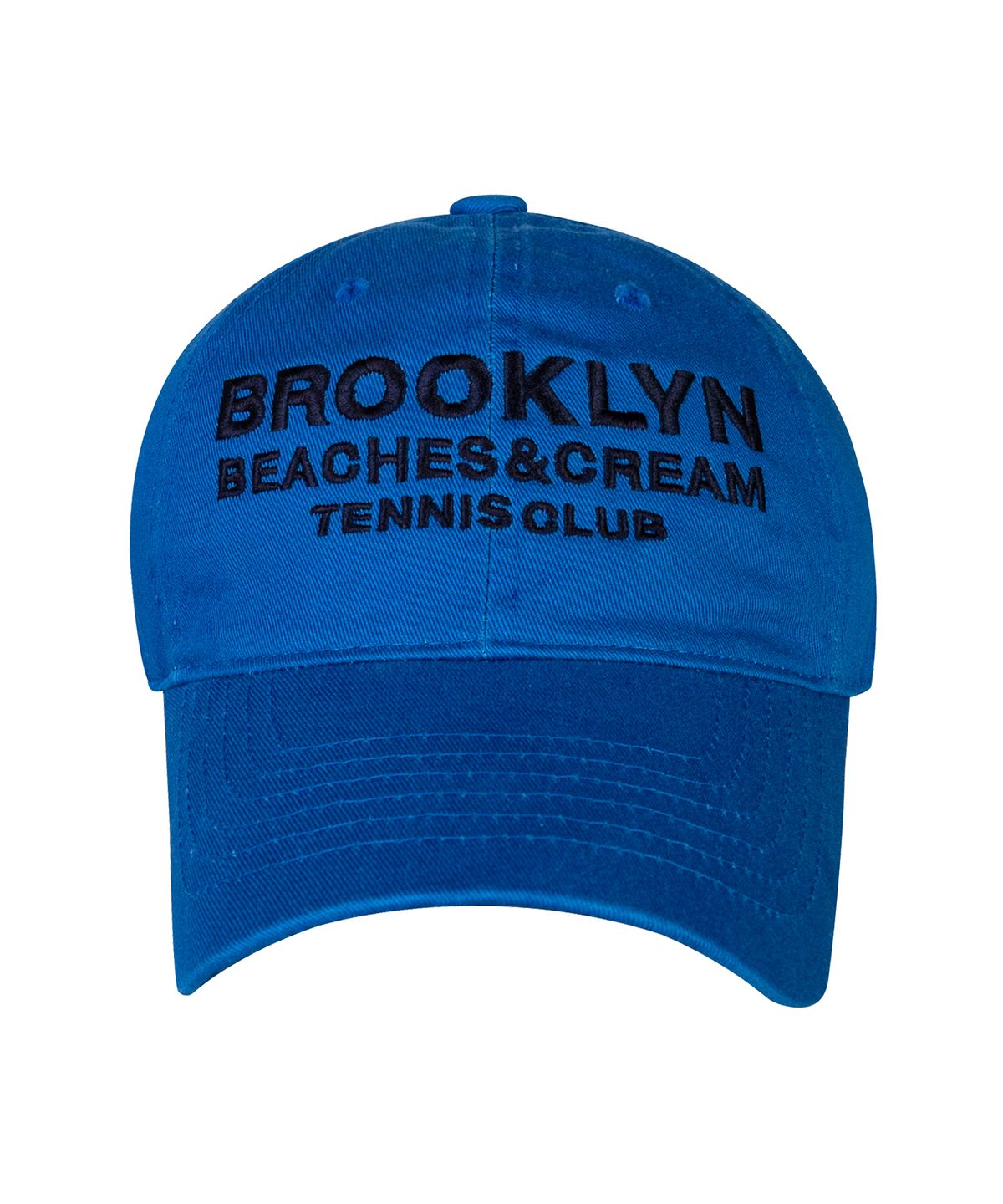 비치스앤크림(BEACHESANDCREAM) BROOKLYN TENNIS CLUB BALL CAP-BLUE
