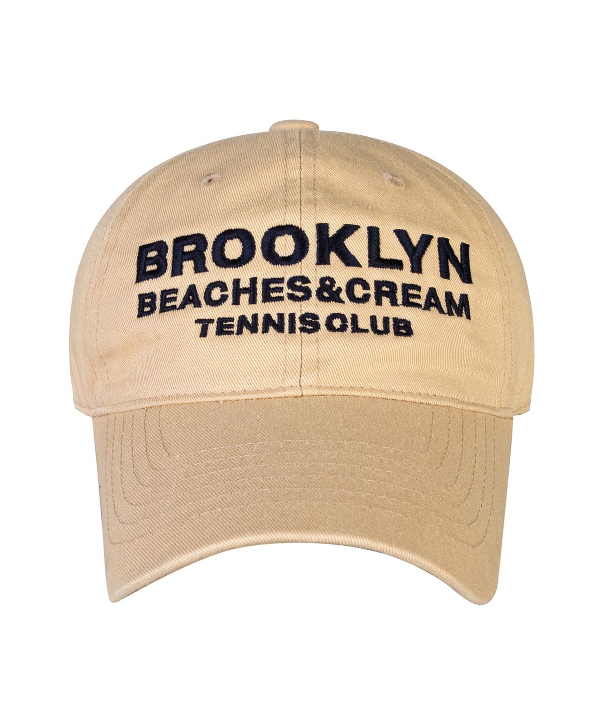 비치스앤크림(BEACHESANDCREAM) BROOKLYN TENNIS CLUB BALL CAP-BEIGE