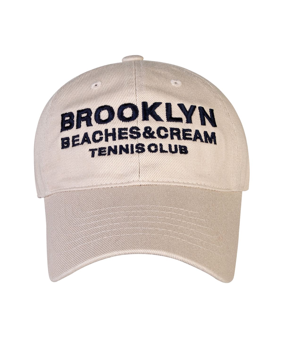 비치스앤크림(BEACHESANDCREAM) BROOKLYN TENNIS CLUB BALL CAP-LIGHT BEIGE