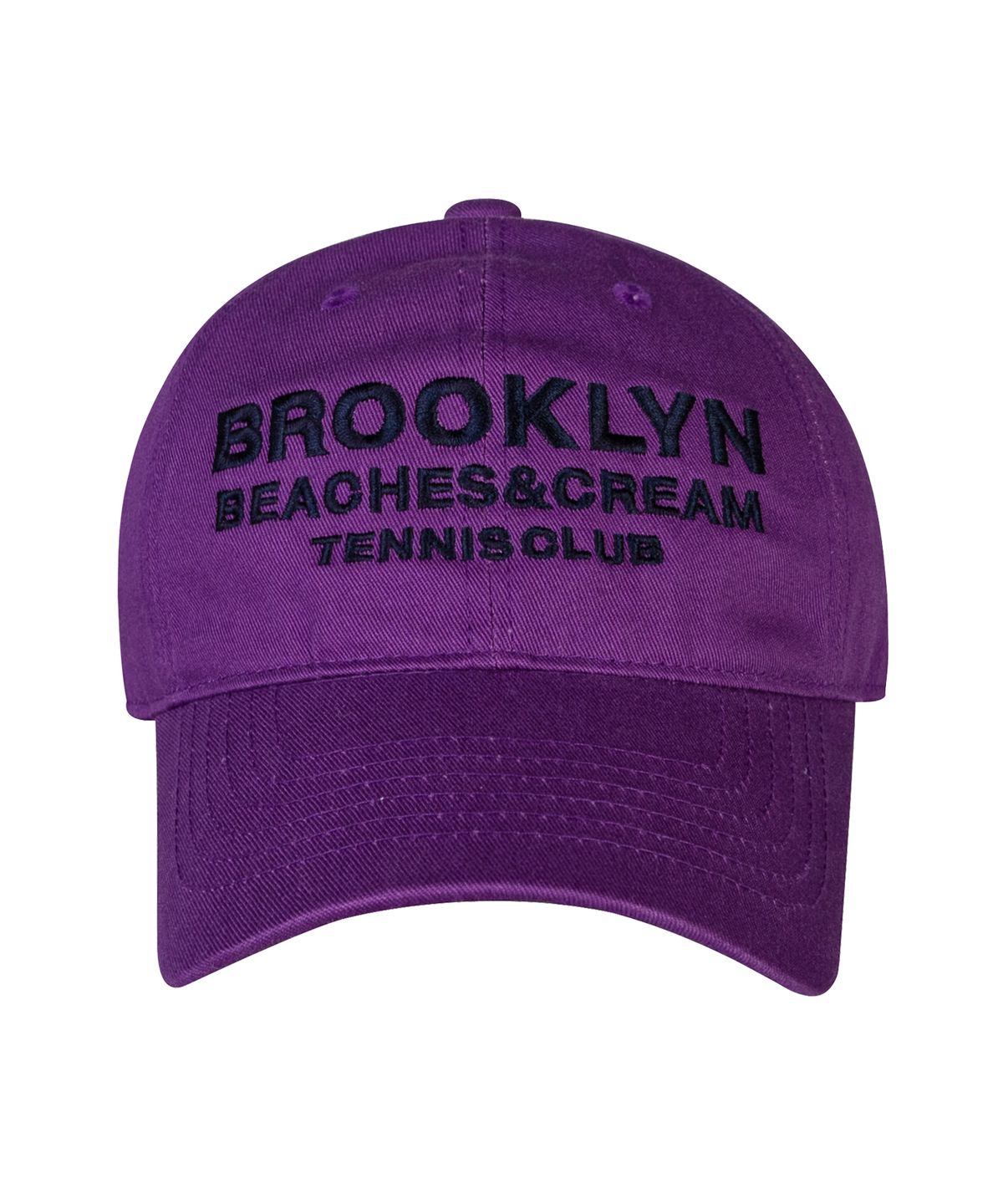 비치스앤크림(BEACHESANDCREAM) BROOKLYN TENNIS CLUB BALL CAP-PURPLE