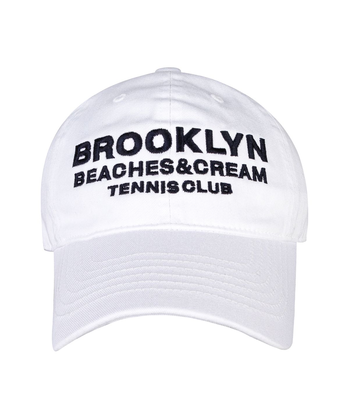 비치스앤크림(BEACHESANDCREAM) BROOKLYN TENNIS CLUB BALL CAP-WHITE