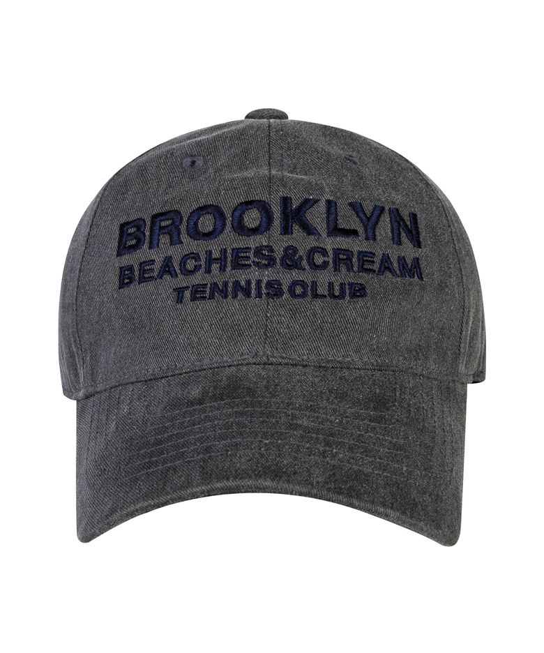 BROOKLYN TENNIS CLUB PIGMENT BALL CAP-CHARCOAL