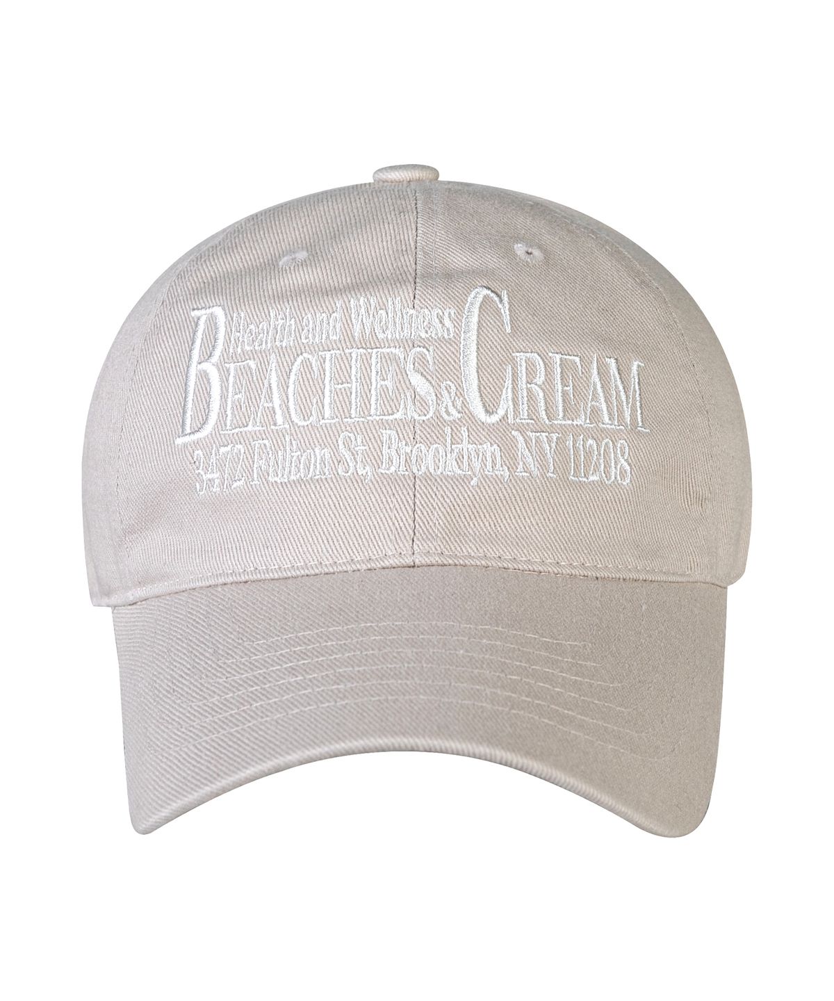 비치스앤크림(BEACHESANDCREAM) HEALTH AND WELLNESS BALL CAP-LIGHT BEIGE