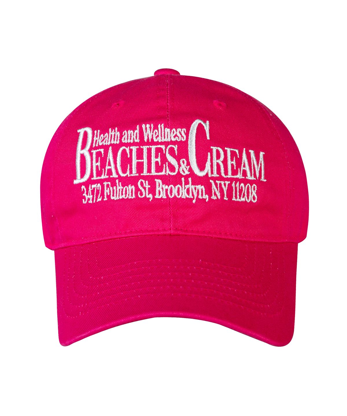비치스앤크림(BEACHESANDCREAM) HEALTH AND WELLNESS BALL CAP-HOT PINK