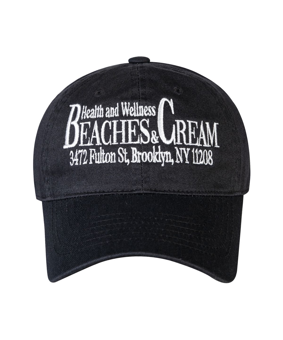 비치스앤크림(BEACHESANDCREAM) HEALTH AND WELLNESS BALL CAP-CHARCOAL