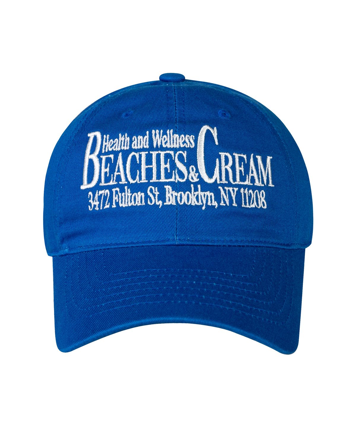 비치스앤크림(BEACHESANDCREAM) HEALTH AND WELLNESS BALL CAP-BLUE