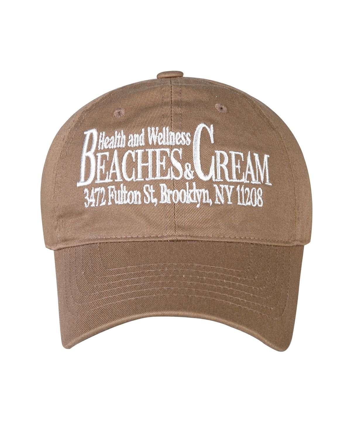 비치스앤크림(BEACHESANDCREAM) HEALTH AND WELLNESS BALL CAP-DARK BEIGE
