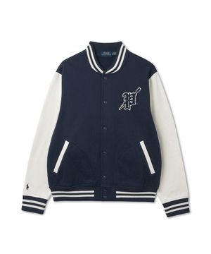 [적립금 5%] 플리스 베이스볼 재킷 - 네이비