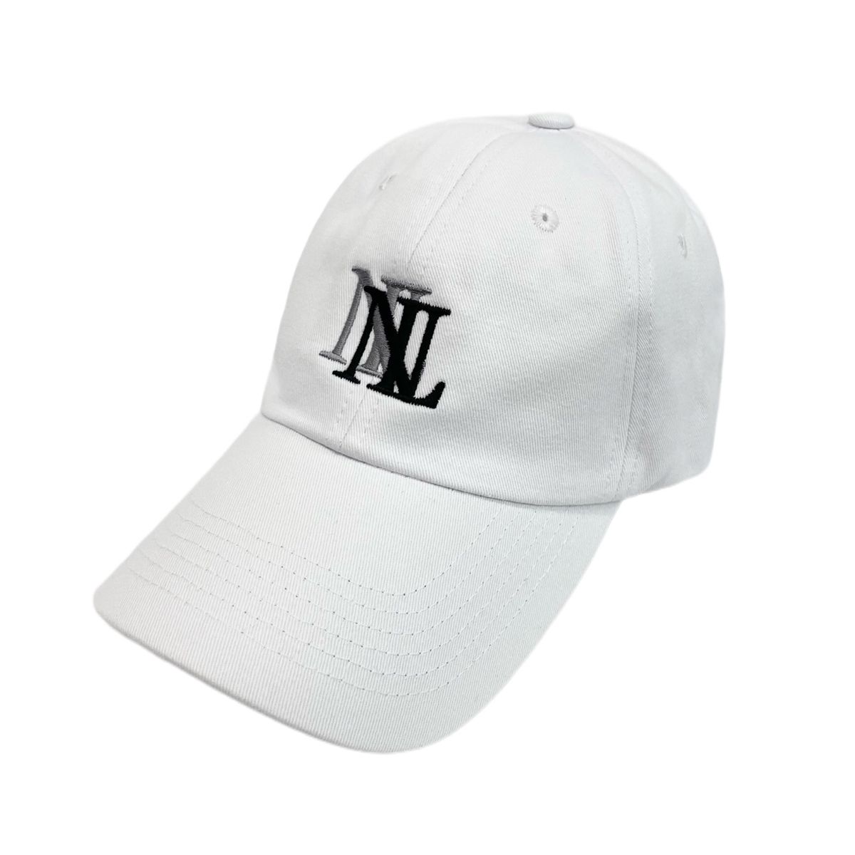 누벨르미에르(NOUVELLE LUMIERE) 더블로고 화이트 볼캡 모자